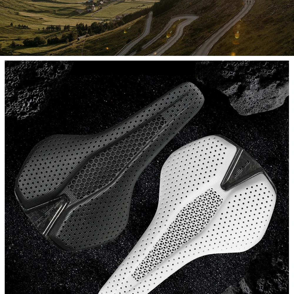 2026 RYET Fahrradsattel 3D-Gedruckter Radsitz-Polster 7x9mm Carbon Rennrad Mountainbike Gravel MTB Sattel Fahrradteile – Detail 19