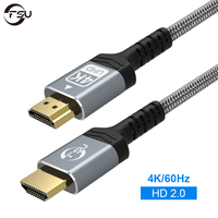 FSU 4K HDMI-compatible Cable,Braided Nylon & Gold Connectors,4K,Ultra HD,ARC & CL3 Rated for Laptop,Monitor,PS5/4,Xbox,Fire TV