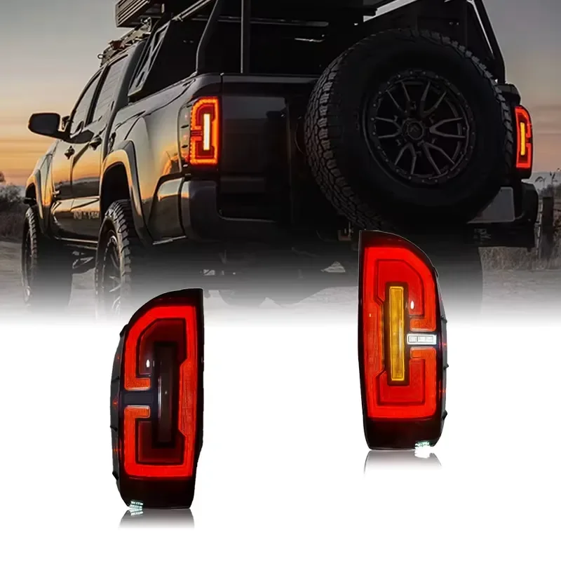 DK Motion Car Lights Tacoma 2005-2015 for LED Signal DRL Brake Reverse LED Tail Lights Assembly