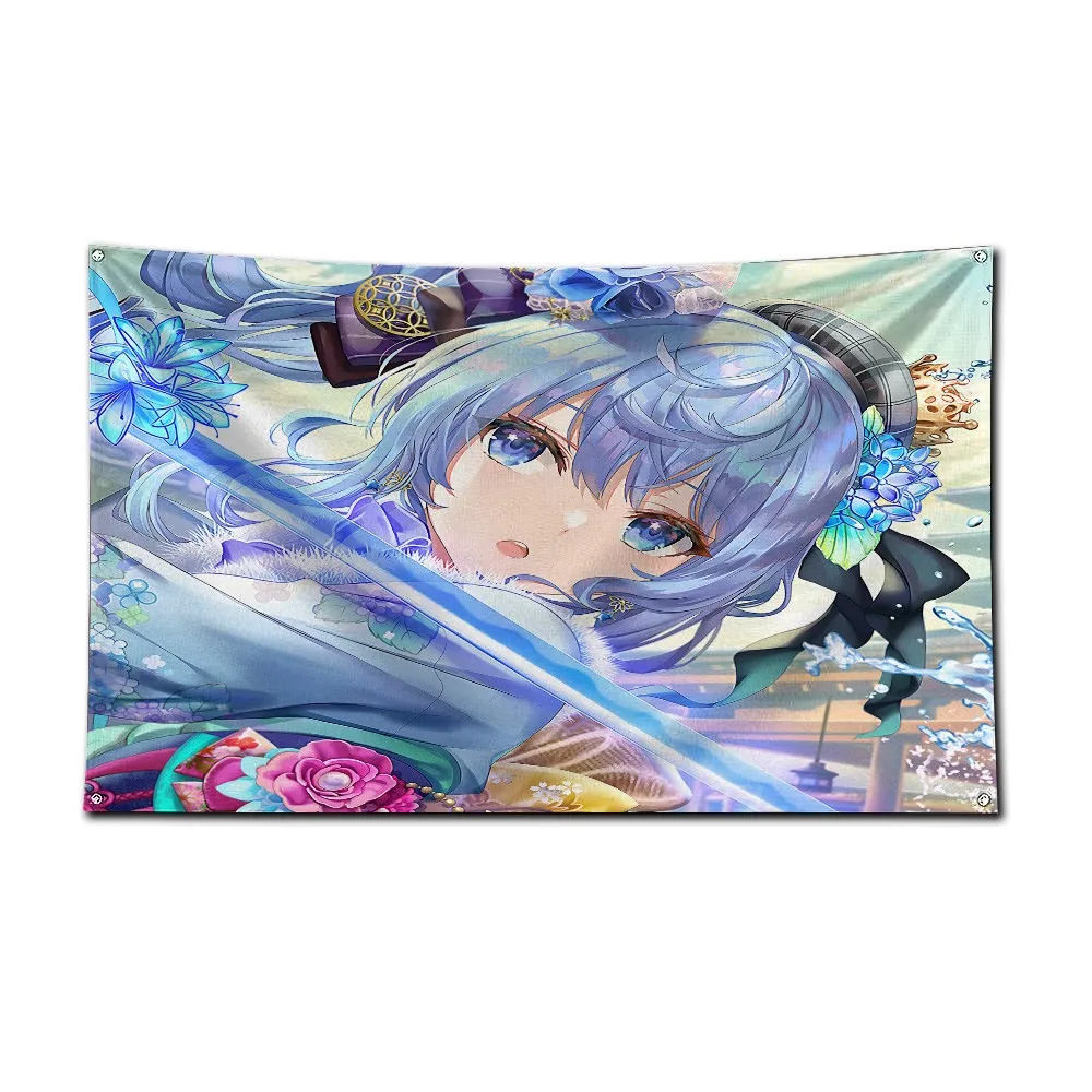 H-Hoshimachi Suisei Flag 3X5 Ft Personalized Flags Design Your Image Funny Tapestry Poster Dorm Room, Living Room, Bedroom