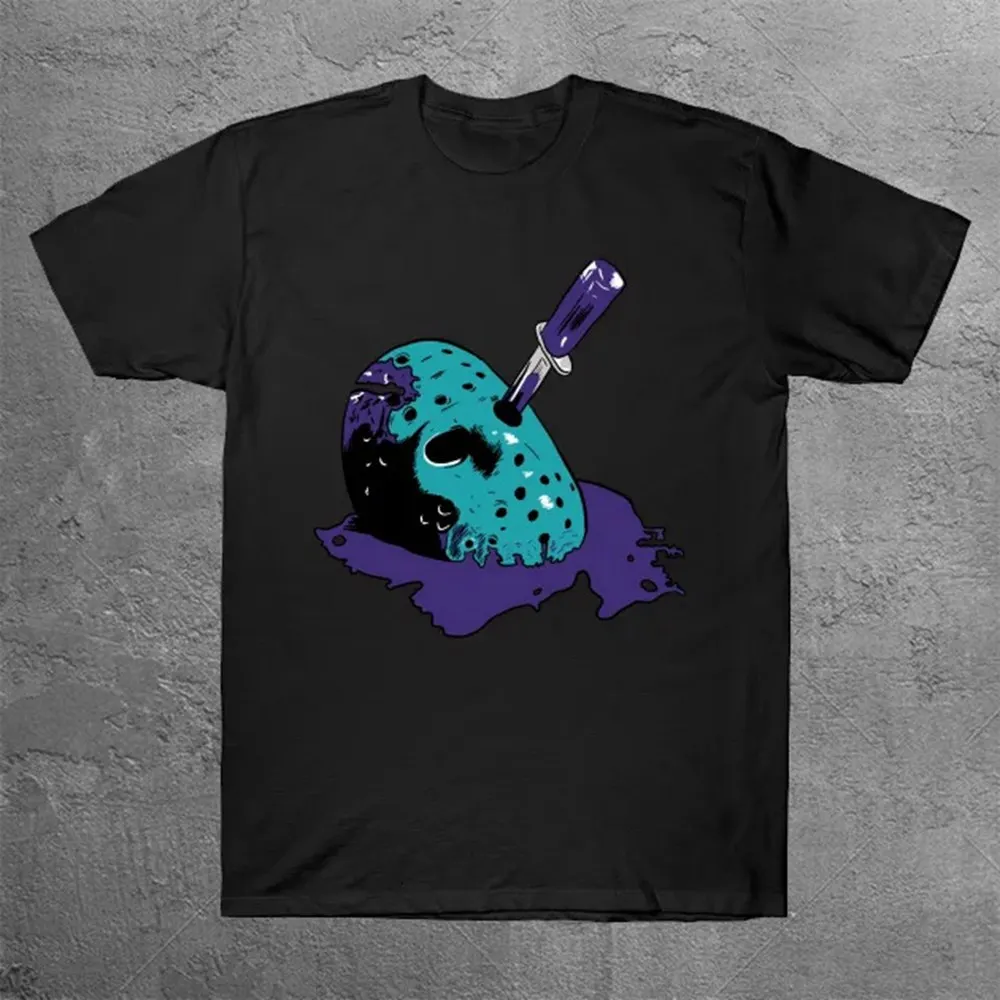 تي شيرت Jason Voorhees Mask Nes Version تي شيرت رجالي Harajuku تي شيرت كبير الحجم