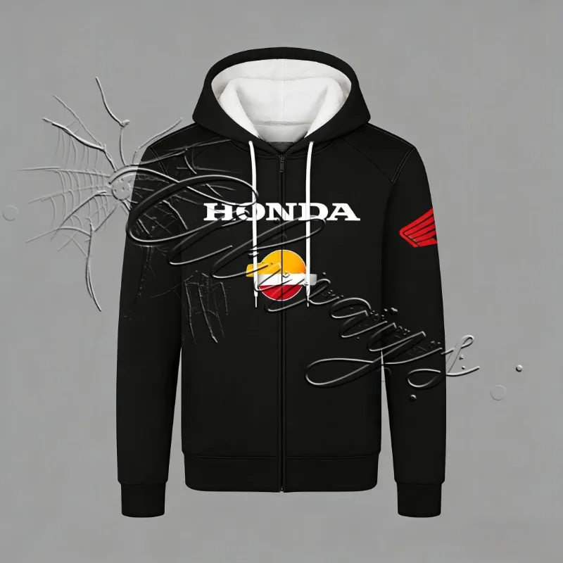 

Новинка 2026, повседневная модная толстовка Honda Racing, мужская мото, внедорожная, для горного велосипеда, мотоциклетное пальто, специальная толстовка Track Rider