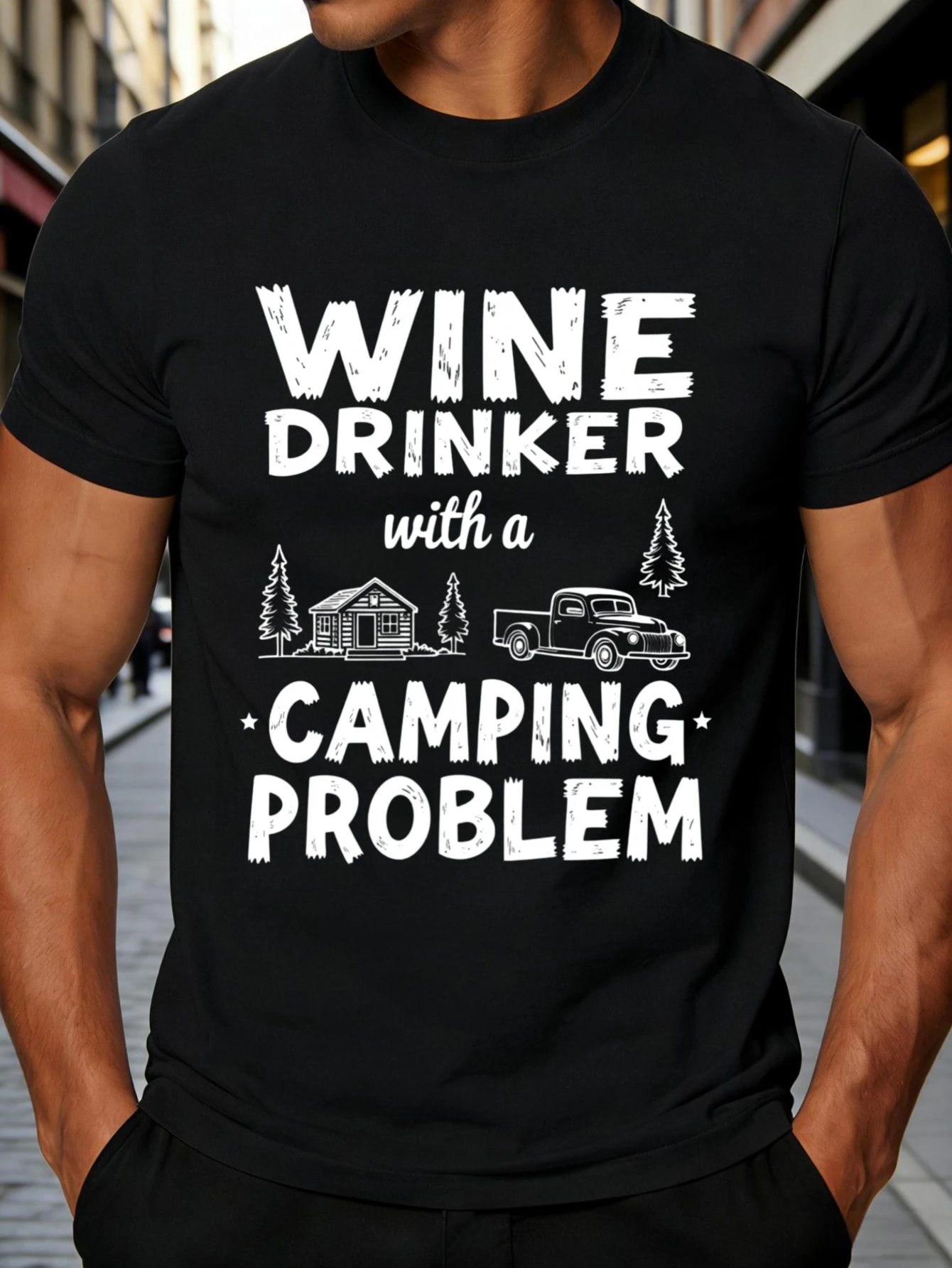 Outdoor Adventure Enthusiast - Camiseta informal para hombre, diseño gráfico
