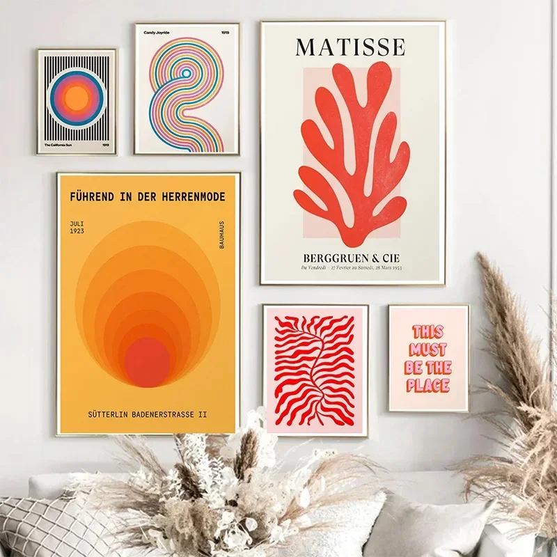 1 قطعة فرملس ماتيس مجردة قماش اللوحة ليوبارد اللون كتلة الجمالية ملصق جدار الفن الحيوان نمط غرفة نوم الديكور