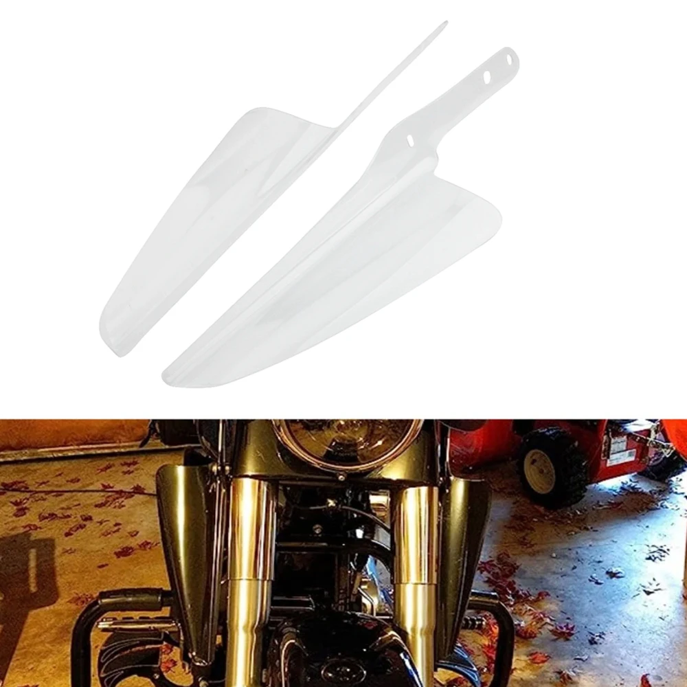 

Ветровые дефлекторы для передней вилки мотоцикла, обтекатель, ветровое стекло, аксессуар для Harley Electra Street Road King 1995-2020