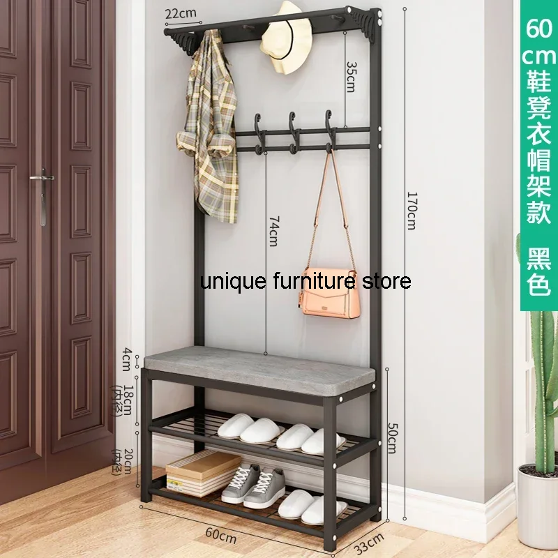 Modern Hanging Metal Coat Racks Rack Shoe Shelves Luxury Entrance Hall Coat Rack Storage Hallway Guarda Roupa Home Furniture