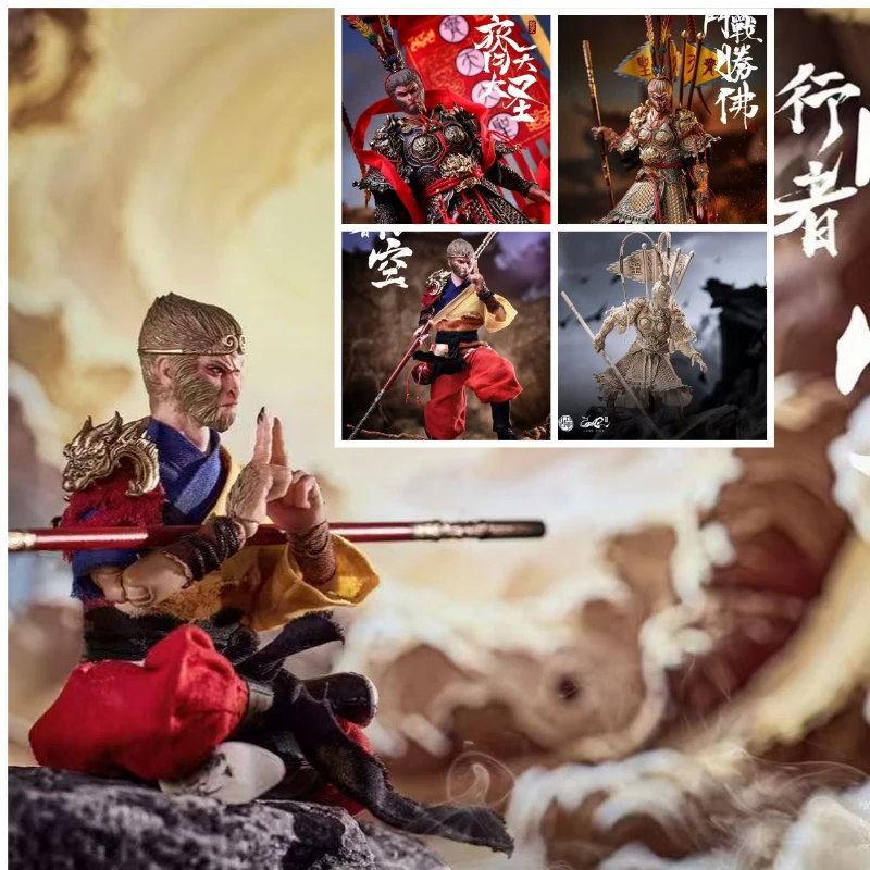 

In Stock Monkey King Sun Wukong 1/12 Fighting Battle Buddha 6-inch Moving Chinese Style Doll Toys Collectible Model Decoration
