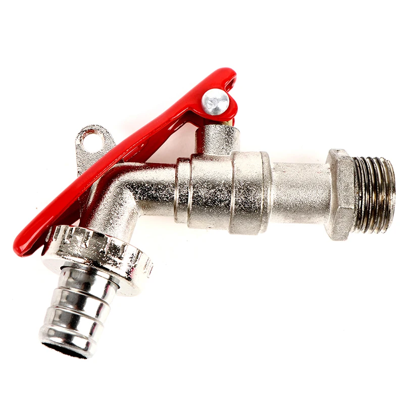 New Garden Hose Faucet with Lock Water Tank Connector Replacement Tools 1/2 Inch Brass Thread Water Tap Lockable Faucet 1 Pcs