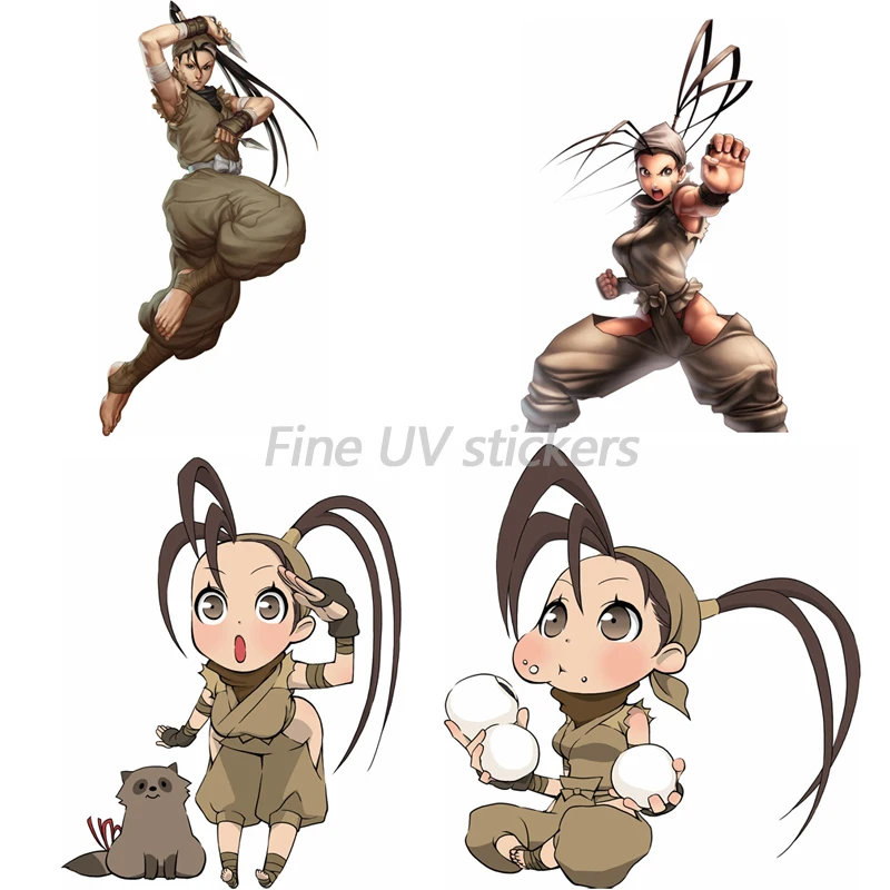 Classic Fighting Game Character Ibuki Die-cutting Stickers for Cartoon Decals for Game Consoles, Laptops, and Helmets