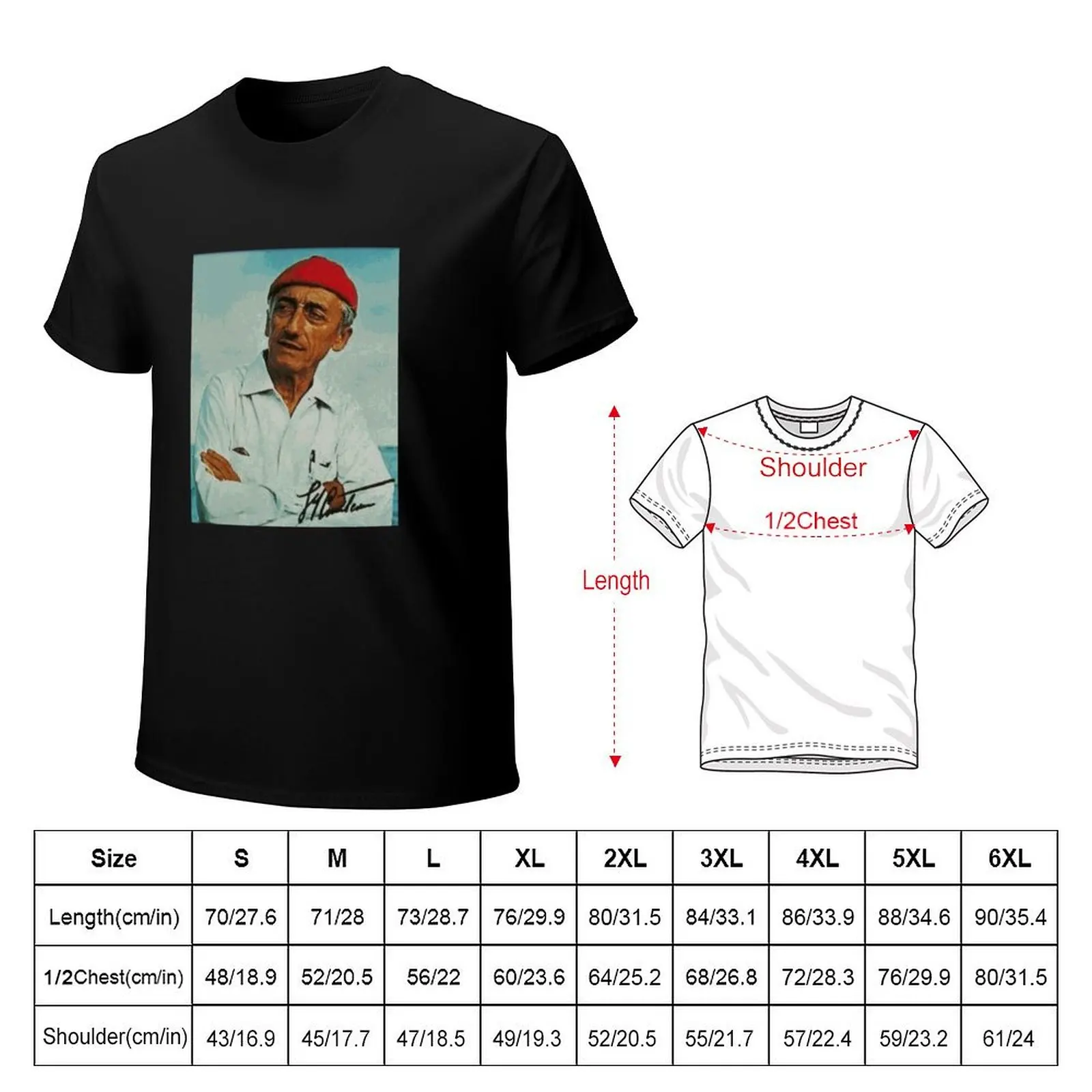 Jacques Cousteau T-Shirt man graphic t shirt T-Shirt