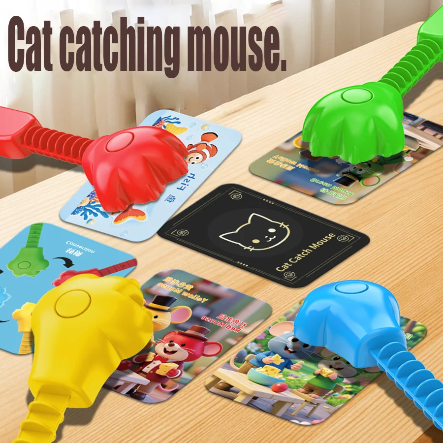 

Cat Catching Mouse Desktop Reaction Game. Fun Parent-Child Interactive Games. Children's educational games.
