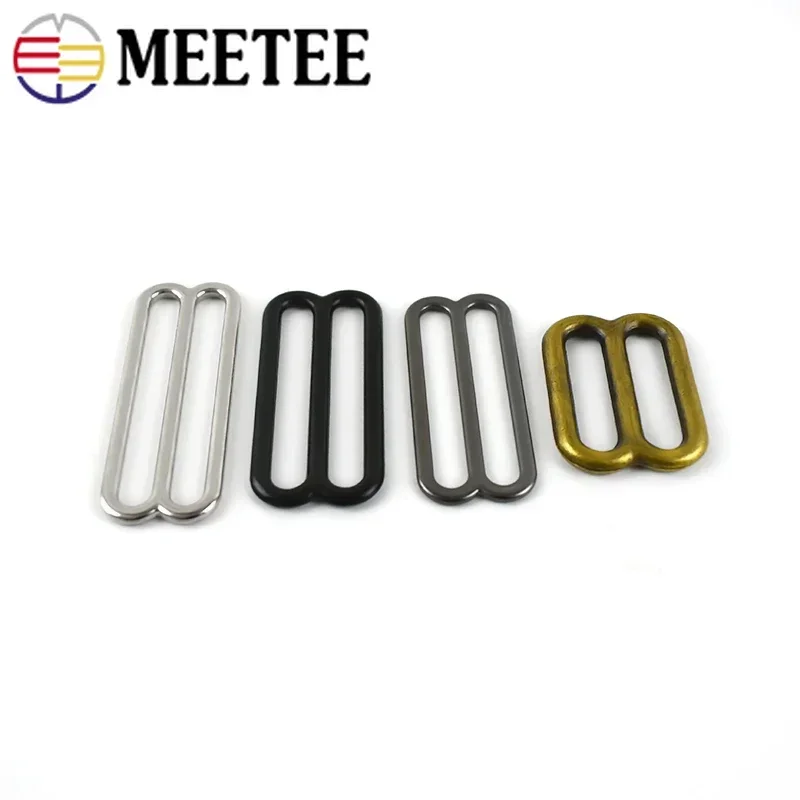 20/50Pcs 6-50mm Metal Tri-Glide Rings Buckles Bra Strap Adjustment Clsap Underwear 8-shaped Ring Hook DIY Garment Accessories