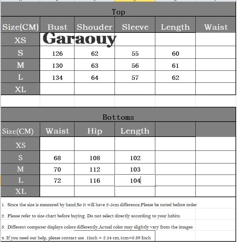 Garaouy Spring Woman Tracksuit Hoodies+Sweatpants 2-Piece Fashion Causal Jogging Sweatshirt Clothes Pullover Fleece Pant Sets