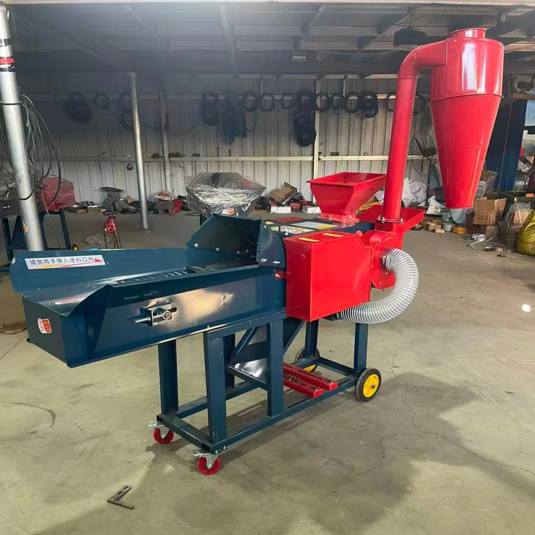 Animals Food Processing Machinery 2 in 1 Chaff Cutter and Crusher Machine Grass Chopper With Corn Grinding