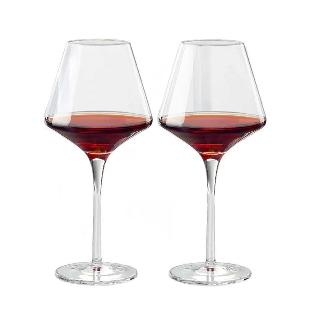 Red Wine Glass Set  Burgundy Red Wine Glass Goblet Glass Wine Glass Big Belly Wine Glasses 2 pcs