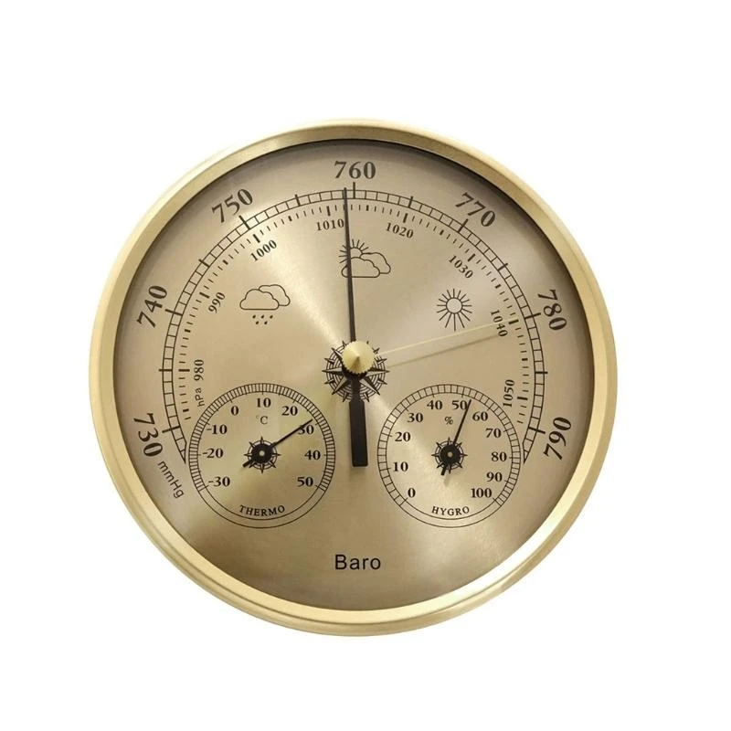 

63HA Barometer Thermometers Hygrometer Anglers Weather Companion 130mm Diameter Gauge