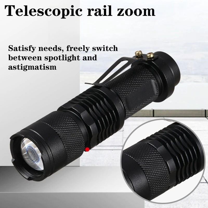 Waterproof Tactical Flashlights Portable LED Camping Lamps 3-Mode Handheld Powerful LED Torch Light Lanterns Self Defense