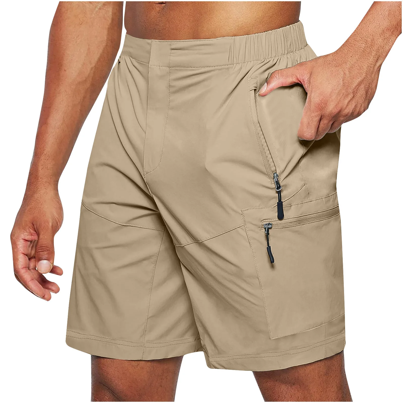 Men's tooling Shorts Large Size Zipper Shorts Multi-pocket Mobile Phone Men's Shorts