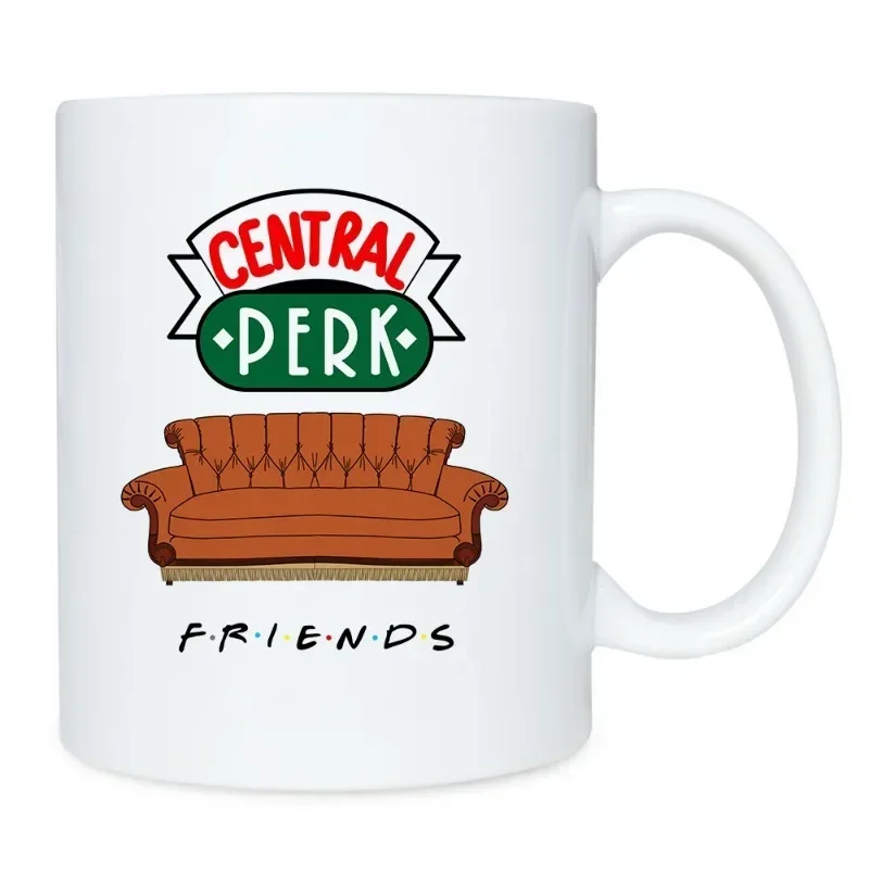 

Personalized Name Mug Central Perk Design Coffee Mug Tea Cup Chocolate Milk Beer Mugs Lovers Friends Gifts Dropshipping