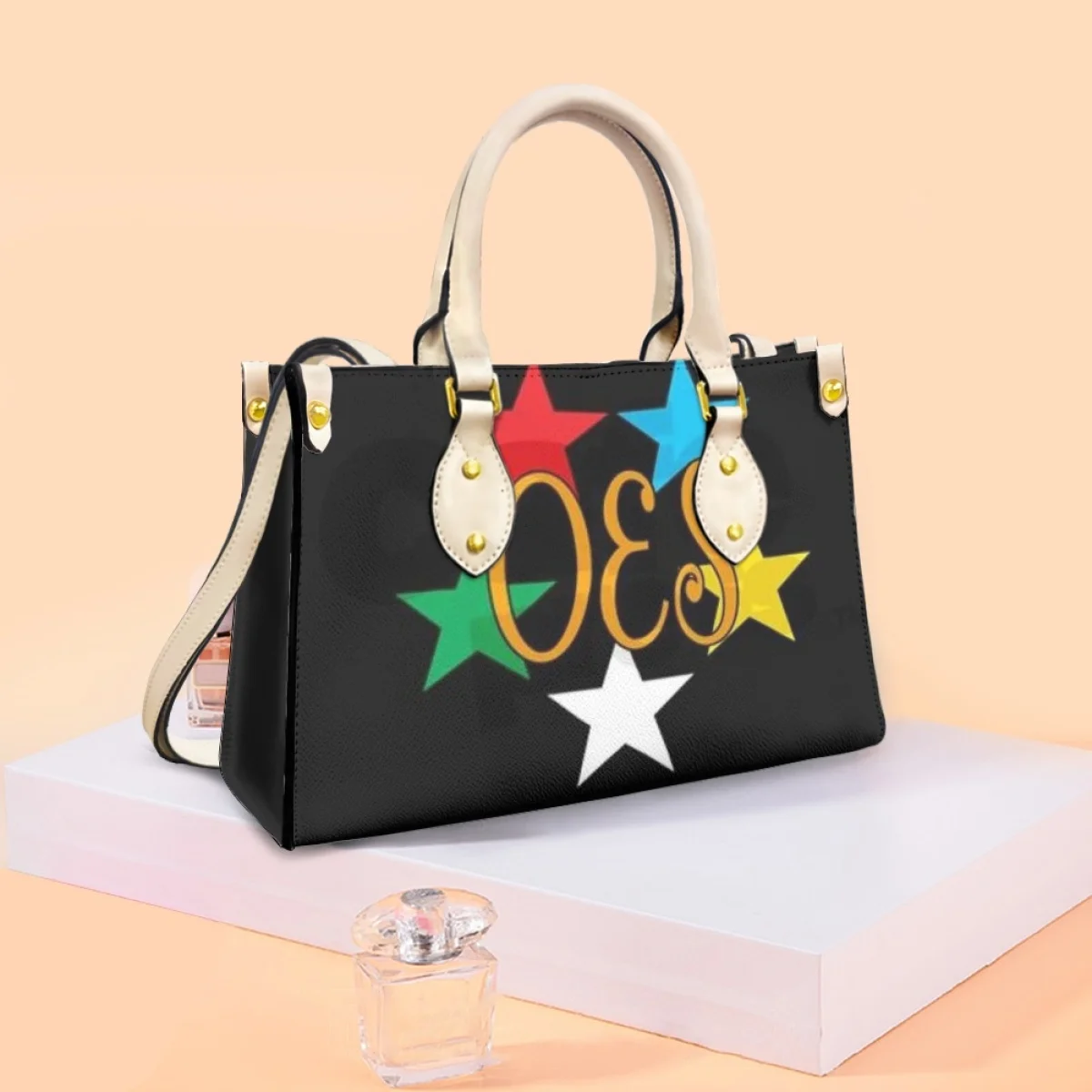 Long Shoulder Strap Ladies Messenger Bag Greek Sorority Order of The Eastern Star Brand Designer Retro PU Leather Small Tote Bag