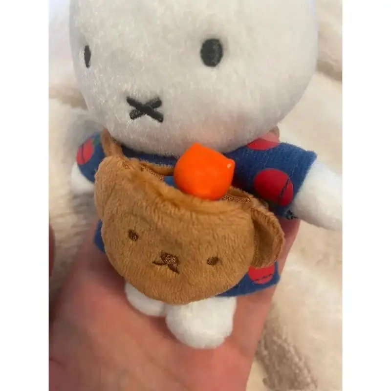 Miffy Rabbit New Plush Pendant Kawaii Cartoon Rabbit Bear Backpack Doll Cute Girl Children Backpack Decorative Pendant