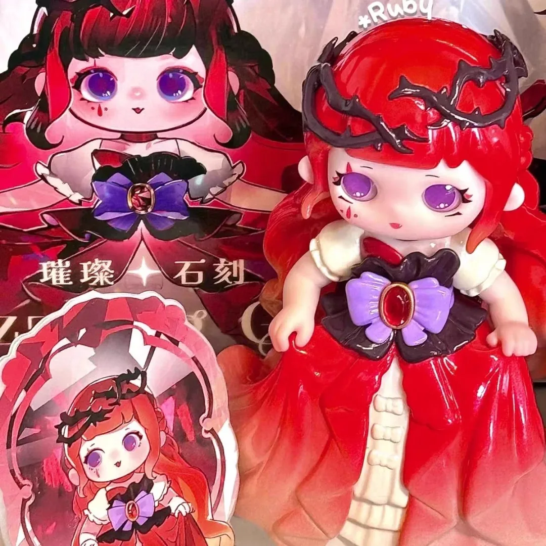 ZIYULI Asli Seri Ukiran Batu Cemerlang Kotak Buta Boneka Vinil Kotak Misteri Hadiah Mainan Ornamen Figur Anime Aksi Kawaii
