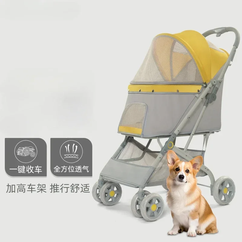 

High-value Breathable Pet Cart Foldable Cart Pet Dog Dog Cat Small and Medium-sized Dog