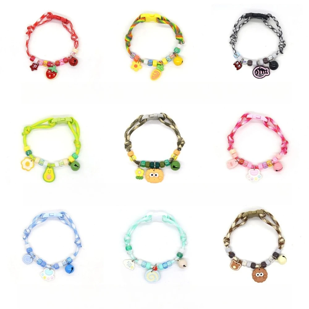Collier pour chat et chien, 1 pièce, tissage contrasté, fraîcheur estivale, réglable, sécurité pour chiot, anti-perte, fournitures pour promenade en extérieur