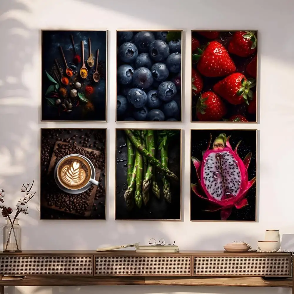 لذيذ الغذاء الغذاء الاباحية الفواكه ملصق جدار الفن الطباعة مقاوم للماء غرفة المعيشة المنزلي غرفة نوم بار ديكور جمالي