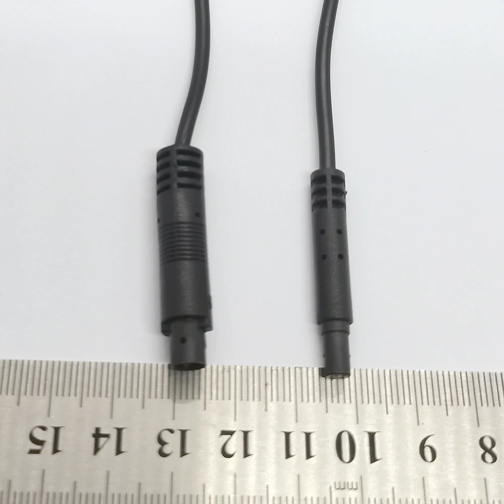 4-Pin Mini-DIN-Stecker und -Buchse, Kfz-Kabelbaum, 0,3 m, 1 m, 2 m, Kabel für Rückfahrkamera, Stromverlängerungskabel für Ambientebeleuchtung, blankes Kabel – Detail 9