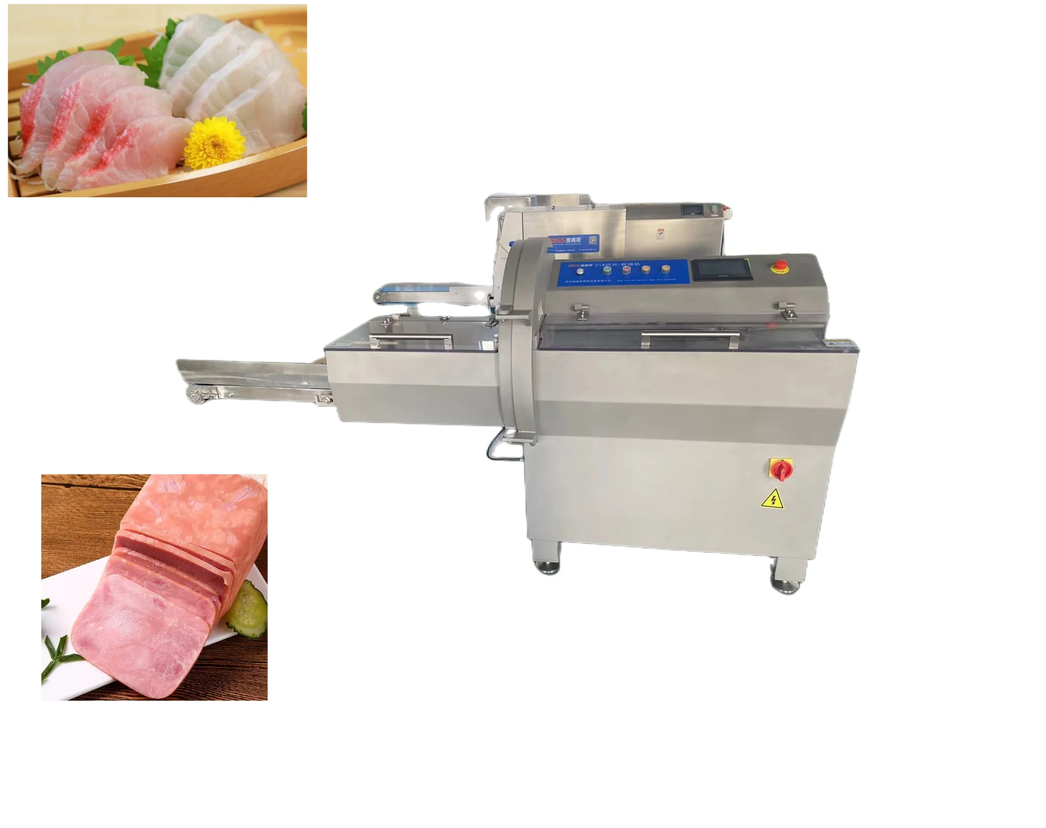 Electric Pork Chop chicken nugget cutter commercial frozen meat dicer cube cutting machine