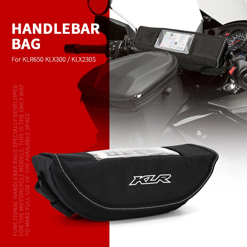 

Motorcycle Accessories Waterproof Bag Storage Handlebar bag Travel Tool bag For Kawasaki KLR650 Adventure ABS KLX300 KLX230S