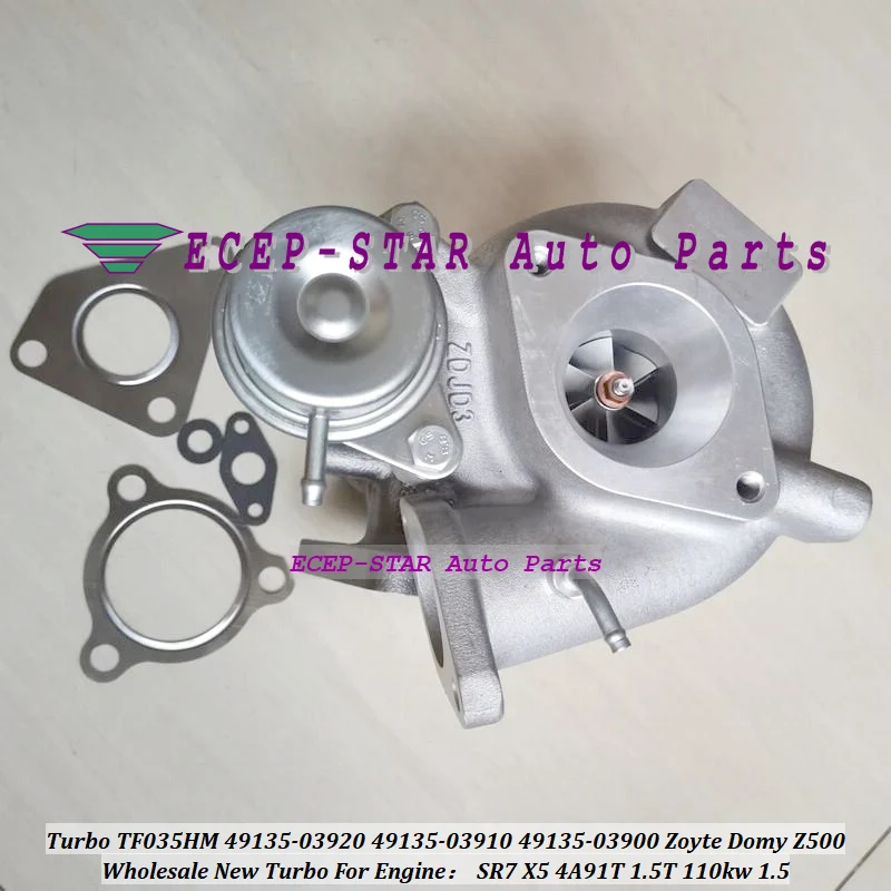 Turbo TF035HM 49135-03920 49135-03910 49135-03910A 49135-03900 MW253282 MW252272 For Zoyte Domy Z500 SR7 X5 4A91T 1.5T 1.5L