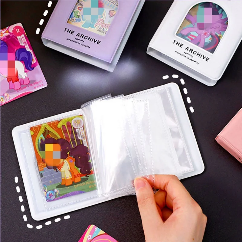 Cute Love Heart Hollow Ins Kpop Idol Card Photo Album Binder Photocards Photo Card with 20 Sleeves Card Collector Book Storage