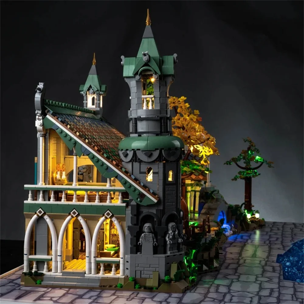 Lord Of The Rings Rivendell Led Lighting Kit For Creator Expert 10316 Not Include Building Blocks (Only Lighting Set)