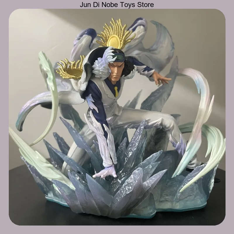 

25.5cm One Piece Three Admirals Aokiji Ice Age Anime Figure Model Statue Collection Desktop Decoration Ornament Toys Gifts