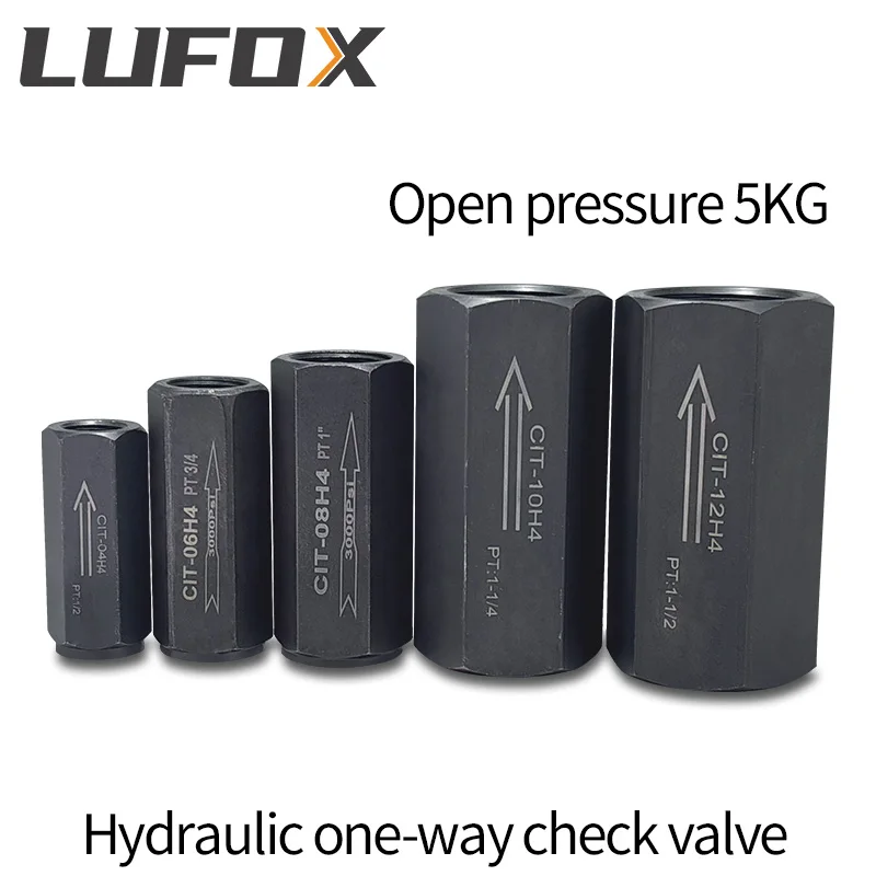 

Гидравлический односторонний обратный клапан, обратный клапан с прямой трубкой давления масла, перепускной клапан CIT -04 06 08 10 12 H4