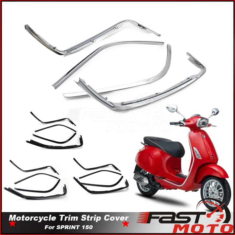 Motorbike Scooter Accessories Upper Lining Sidebar Side Strip Bottom Trim Strip Pedal Side Cover Shield For SPRINT 150 SPRINT150