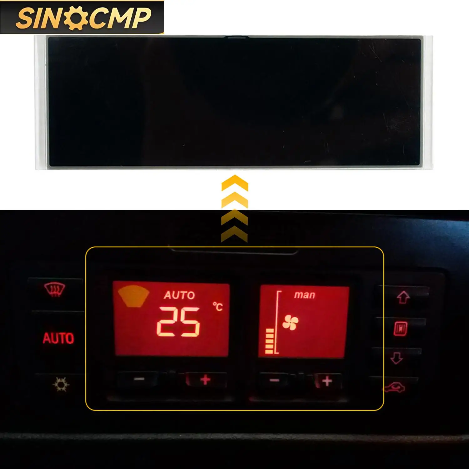 

LCD Display AC Heater Temperature Climate Control For Porsche 911 (996) Boxster 986 LCD Screen Gauges Dash Panels ﻿1Pc ﻿