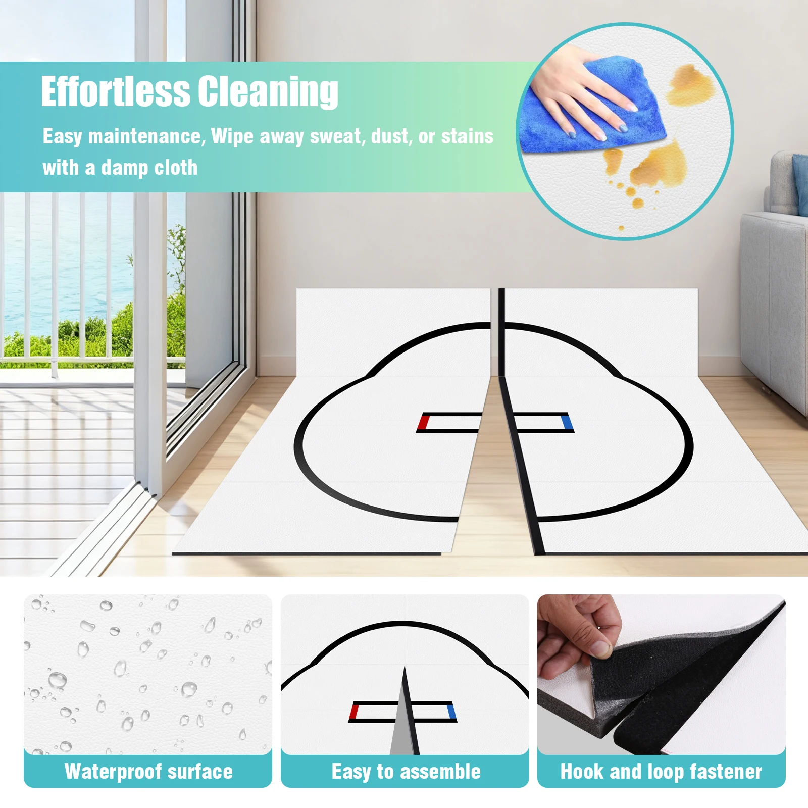 

10x10ft Wrestling Mat for Home Black Jiu Jitsu Wrestling Mats Durable Judo Mats for BJJ MMA Training Roll-Up Design Art Boxing