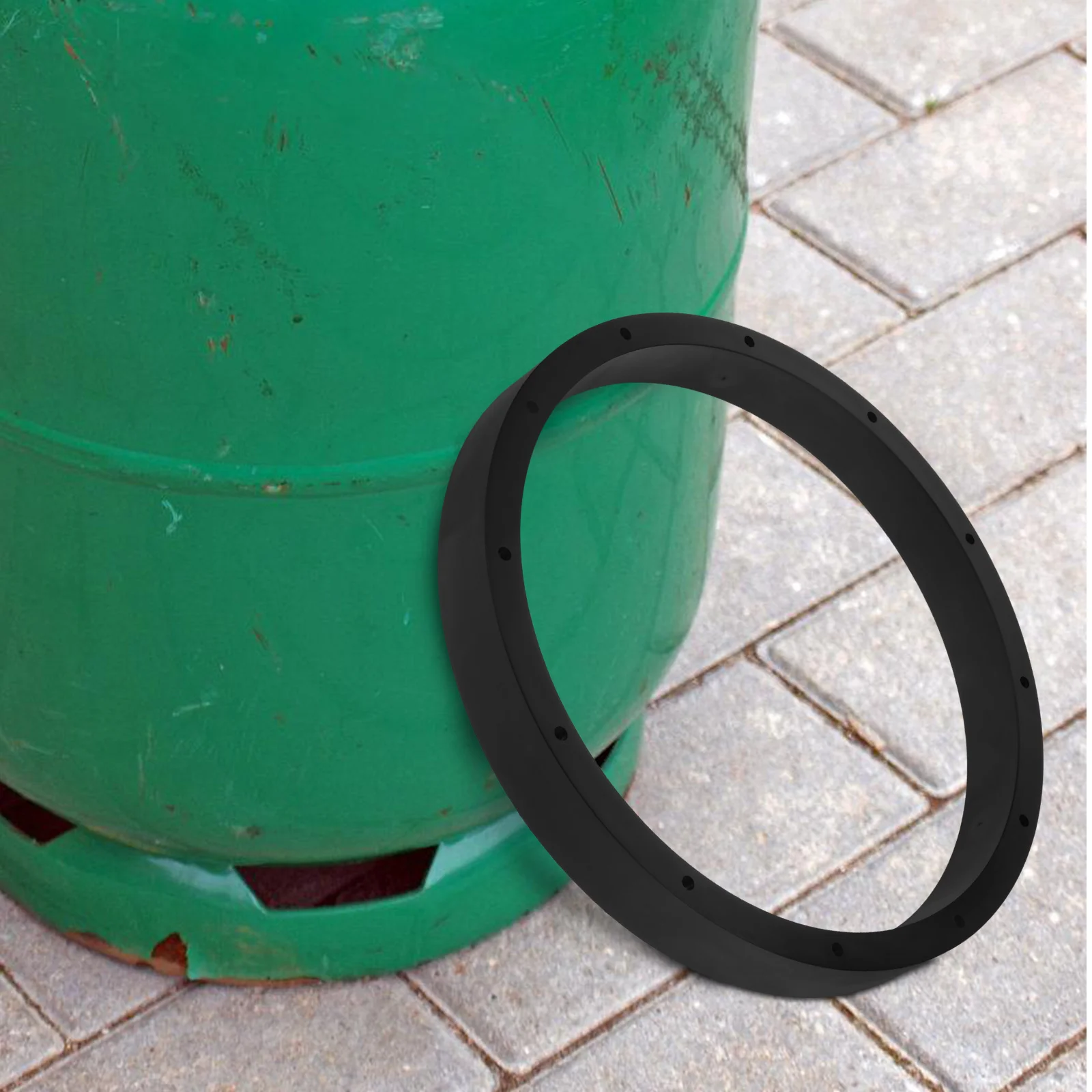 

Propane Tank 20 40 Pounds Silicone Propane Tank Ring Holder Ring Holder Black Camping Grilling Outdoor Storage Rack