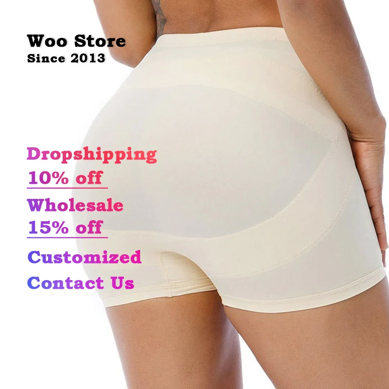 

Woo Store Women's Panties Underwear Shapers Panty Thin Boyshort Cool Ice Silk Female Underpants Women Lingerie Butt Lift 8102