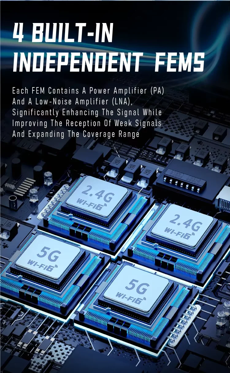 AX1800 Wireless Network Adapter 2.4GHz 5GHz High Gain Dual Band WiFi 6 Adapter