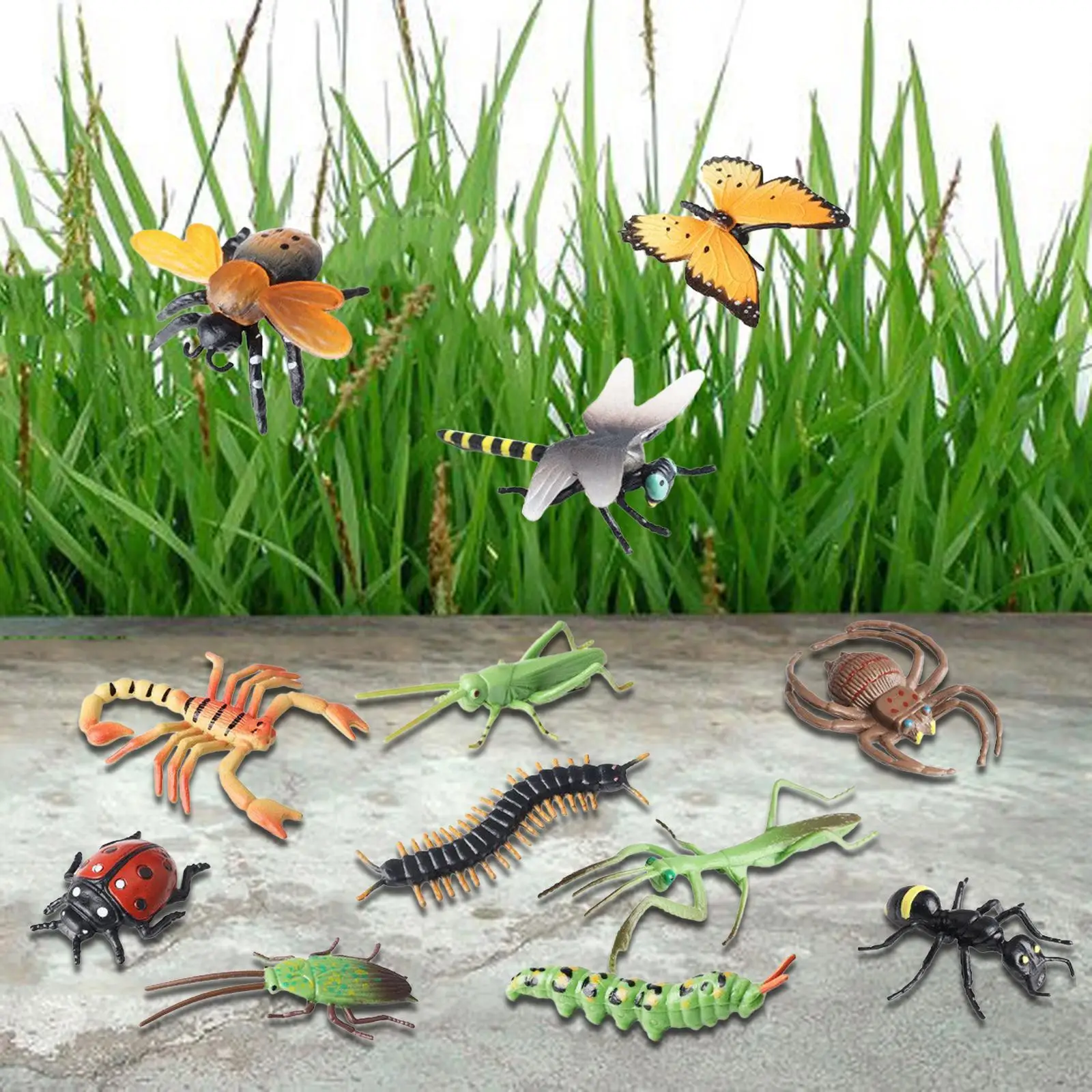 12Pcs Animals Model Playset Fake Animal Figures High Simulation Educational Toys Educational Toy for Boys and Girls Kids Toy