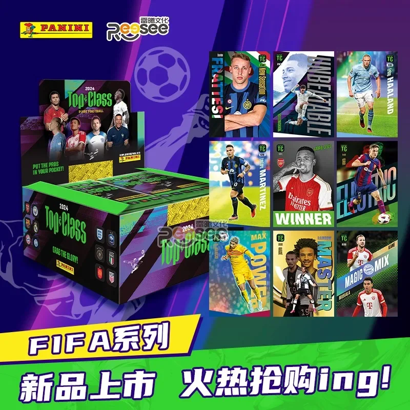 2024 Panini Card FIFA Football Card Manchester United Real Madrid Milan Football Star Collection Card Book Set Game Toys Gift