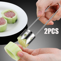 Pepper Corer Color Pepper Core Knife Stainless Steel  Seed Removing Tool Portable Kitchen Utensil Fruit Vegetable Coring Tool