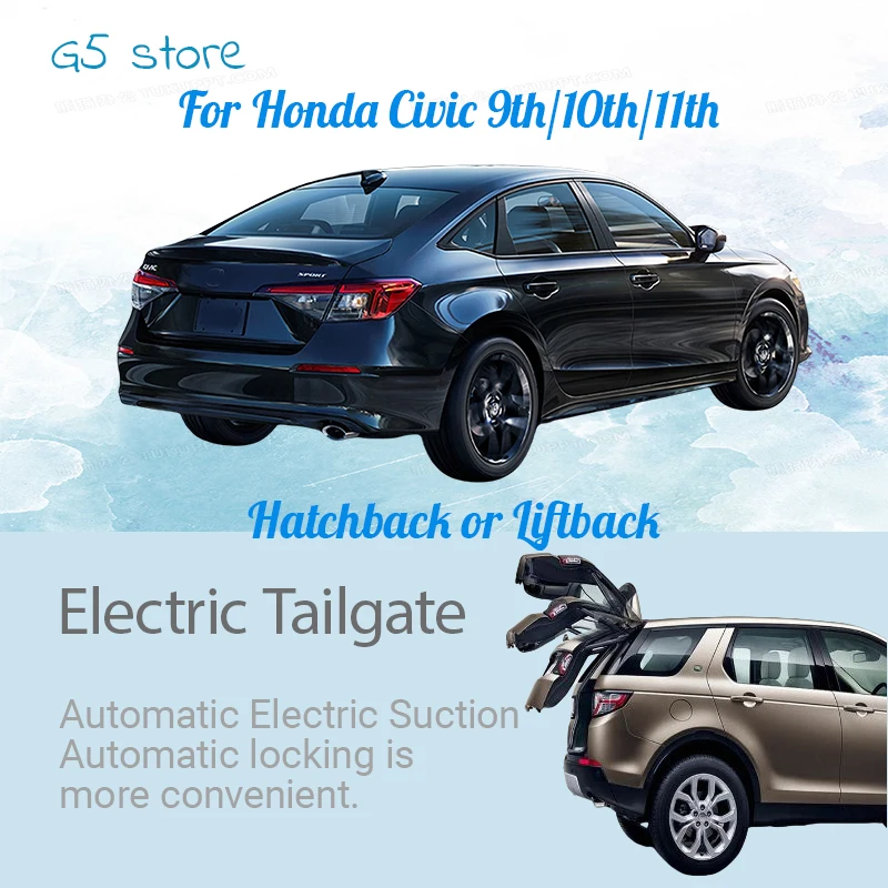 

Модификация электрической задней двери с защитой от защемления: автоматический багажник автомобиля для Honda Civic 9/10/11 хэтчбека или подъемной спинки