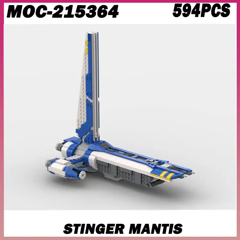 

594PCS MOC-215364 Customed Spaceship Shuttle Rocket Stinger Mantis Fallen Order Ultimate Playset Bricks Collection Model