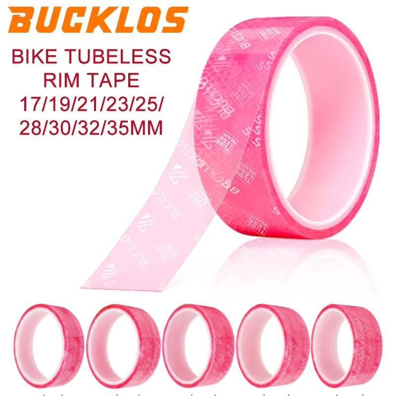 BUCKLOS Fahrrad Tubeless Felgenband 17/19/21/23/25/28/30/32/35MM Fahrrad Tubeless Felgenbänder Felgenstreifen Fahrradräder Dichtungsband