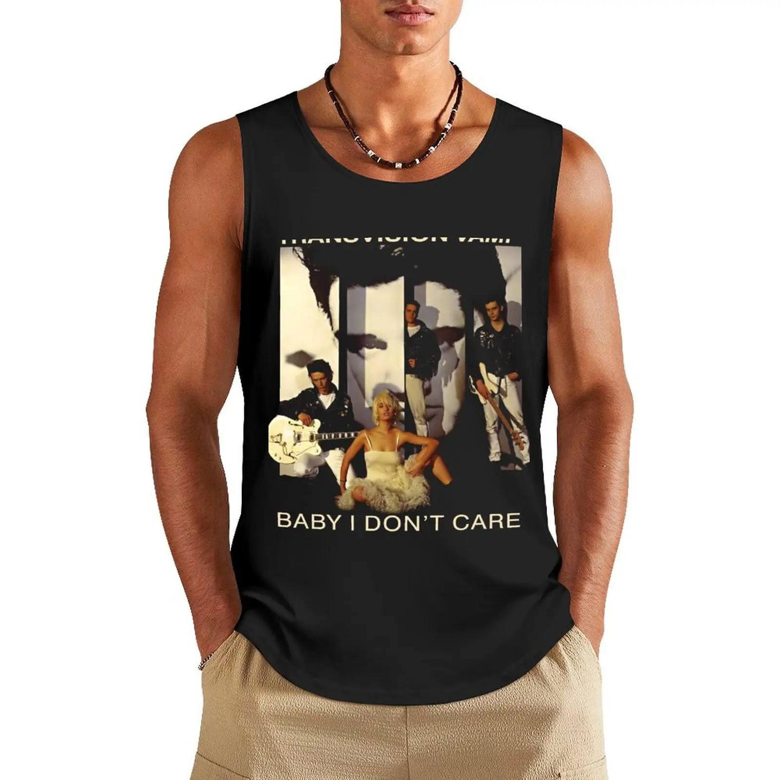 

Gift For Men Funniest Transvision Vamp Beautiful Model Retro Vintage Tank Top man sexycostume sleeveless shirt man